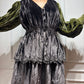 Velvet Ruffle dress