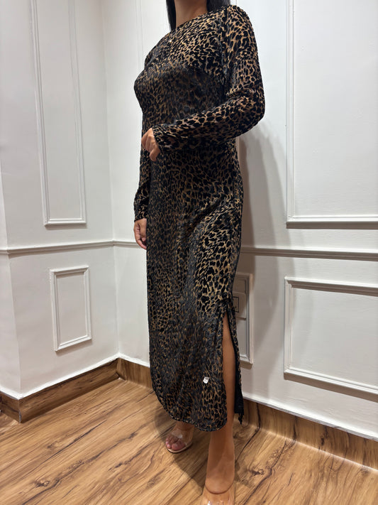 Velvet Leopard dress