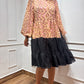 Abstract print knee length dress