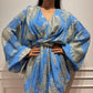 Blue brocade Romper