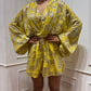 Yellow Brocade Romper