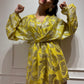 Yellow Brocade Romper