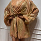 Brown Brocade Romper