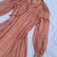 Sheer maxi stripe dress