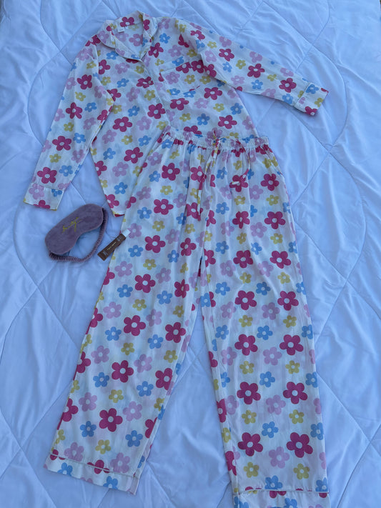 White Blossom PJ Set