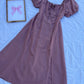 Mauve Pink Linen Bustier Dress