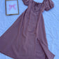Mauve Pink Linen Bustier Dress