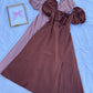 Brown Linen Bustier Dress