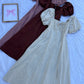 Beige Linen Bustier Dress