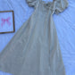 Beige Linen Bustier Dress