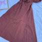 Brown Linen Bustier Dress