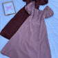 Mauve Pink Linen Bustier Dress