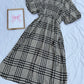 Plaid cotton dress