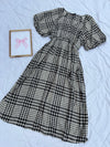Plaid cotton dress