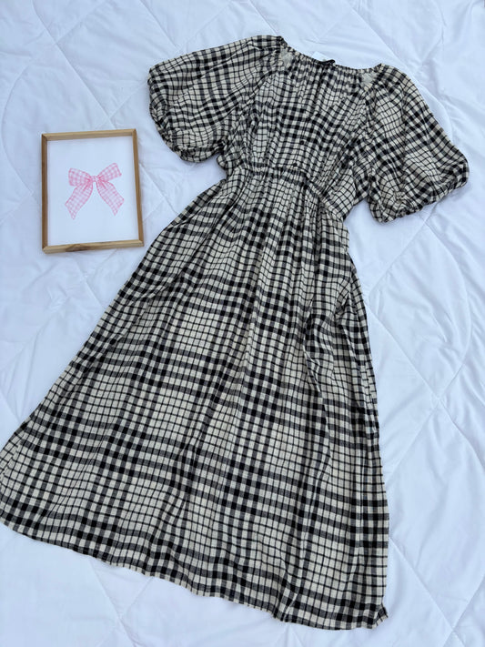 Plaid cotton dress