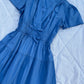 Blue poplin bow dress