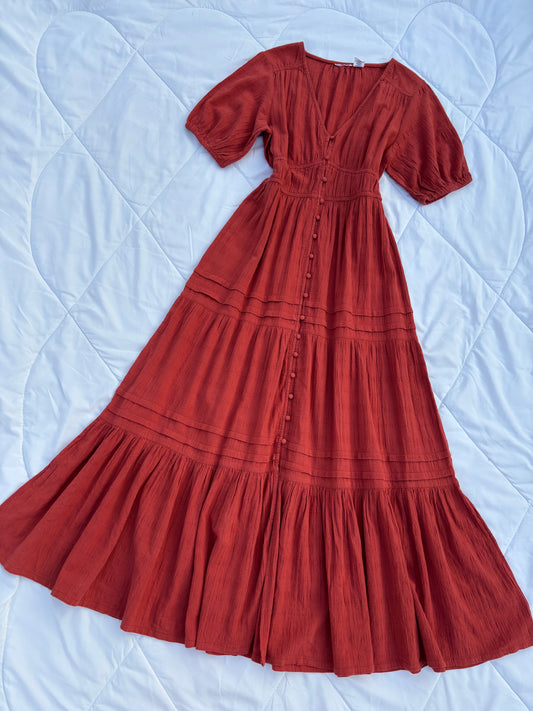 Buttoned maxi dress