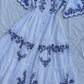 White embroidered dress