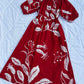 Cotton poplin floral dress