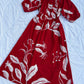 Cotton poplin floral dress