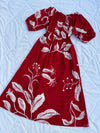 Cotton poplin floral dress