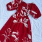Cotton poplin floral dress