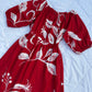 Cotton poplin floral dress