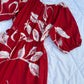 Cotton poplin floral dress
