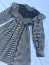 Gingham ruffle dress
