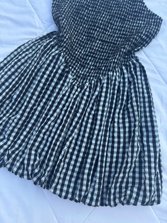 Gingham bubble dress