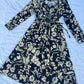 Corduroy floral dress