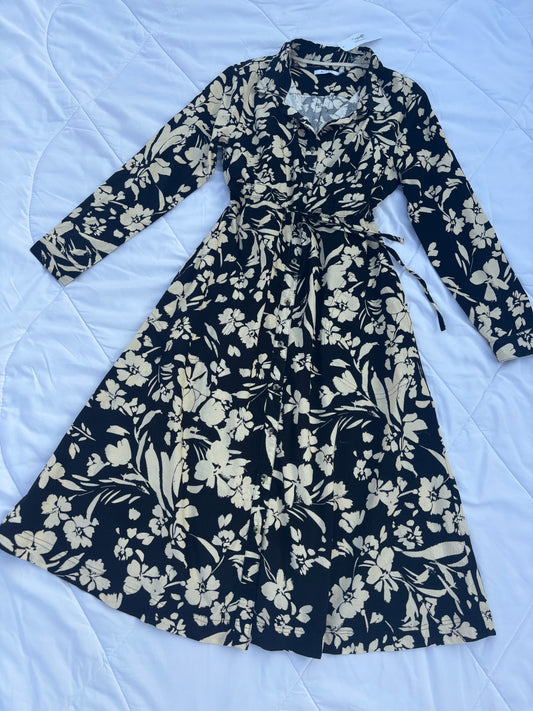 Corduroy floral dress