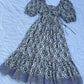 Indie floral cotton dress