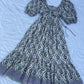 Indie floral cotton dress
