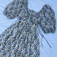 Indie floral cotton dress