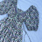 Indie floral cotton dress