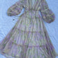 Pastel ombre chiffon dress
