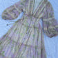 Pastel ombre chiffon dress
