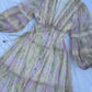 Pastel ombre chiffon dress