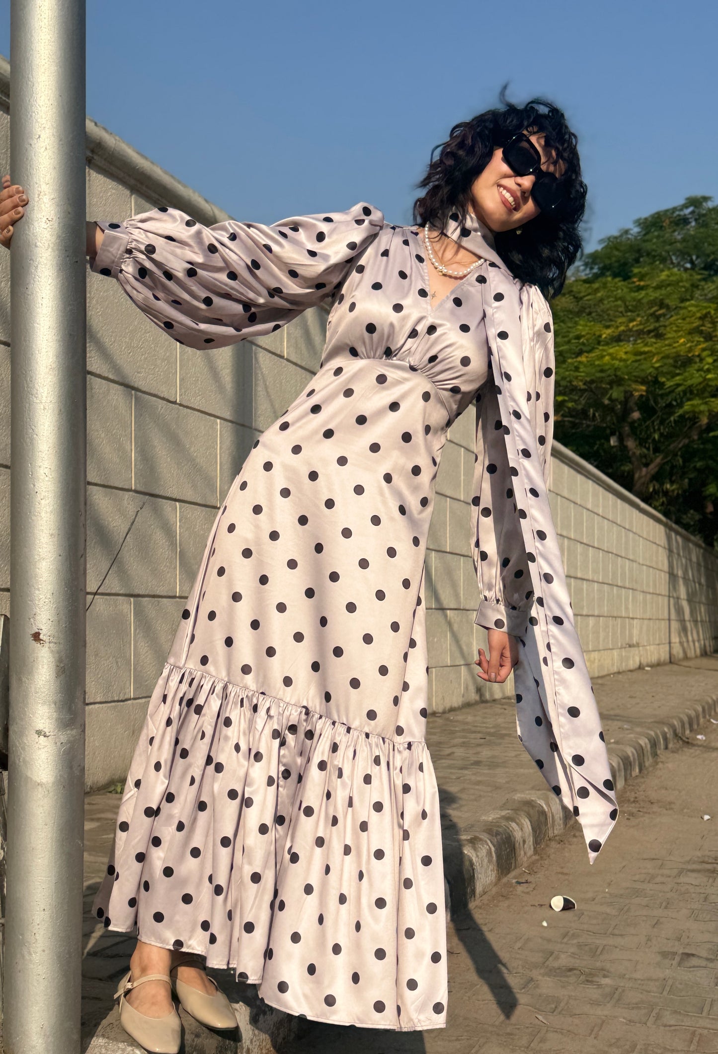 DOTTY Scarf Set Dress