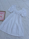White poplin dress