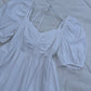 White poplin dress