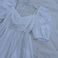 White poplin dress