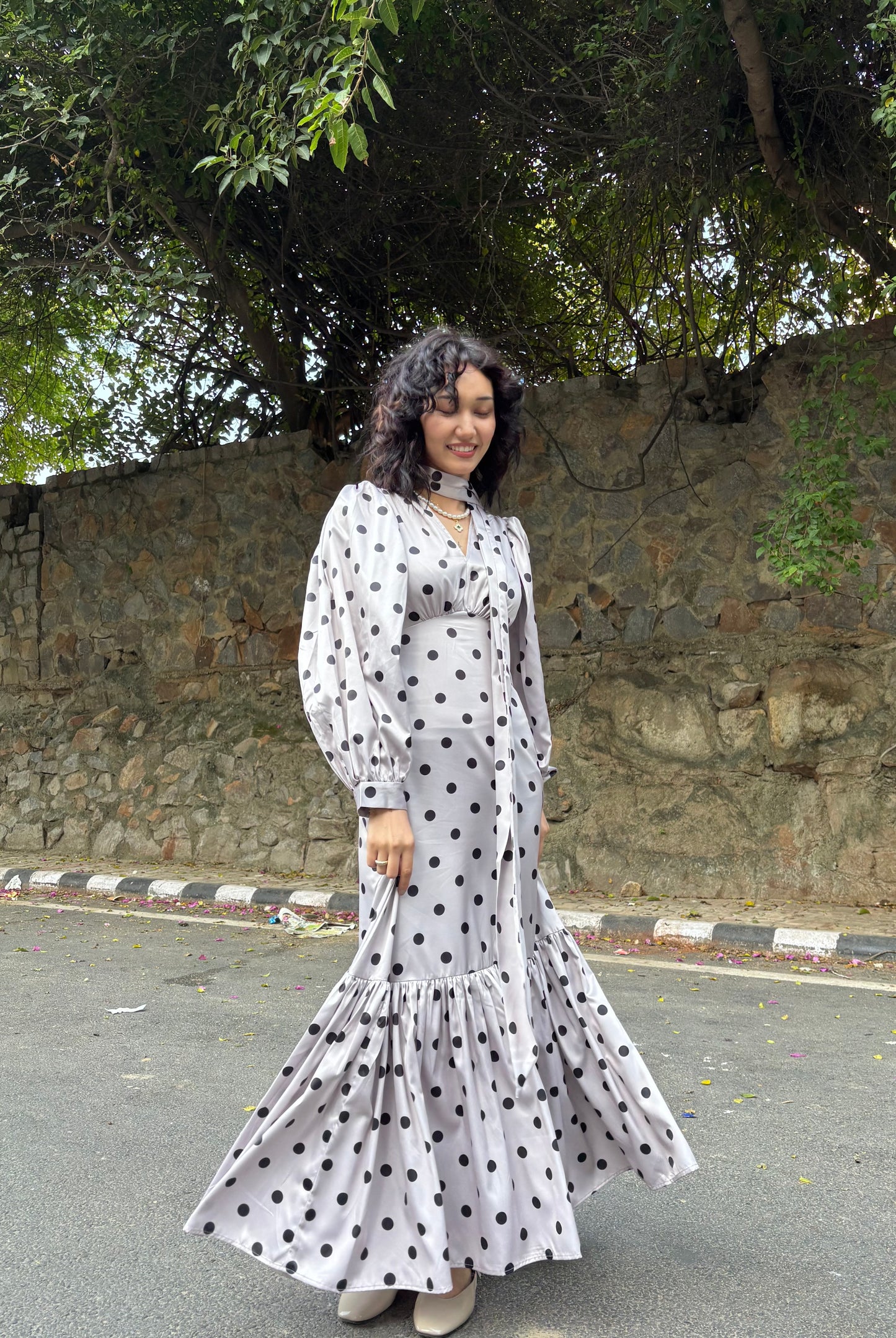 DOTTY Scarf Set Dress