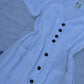 White buttoned dress