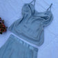 Grey satin Co-ord set