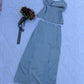 Grey satin Co-ord set